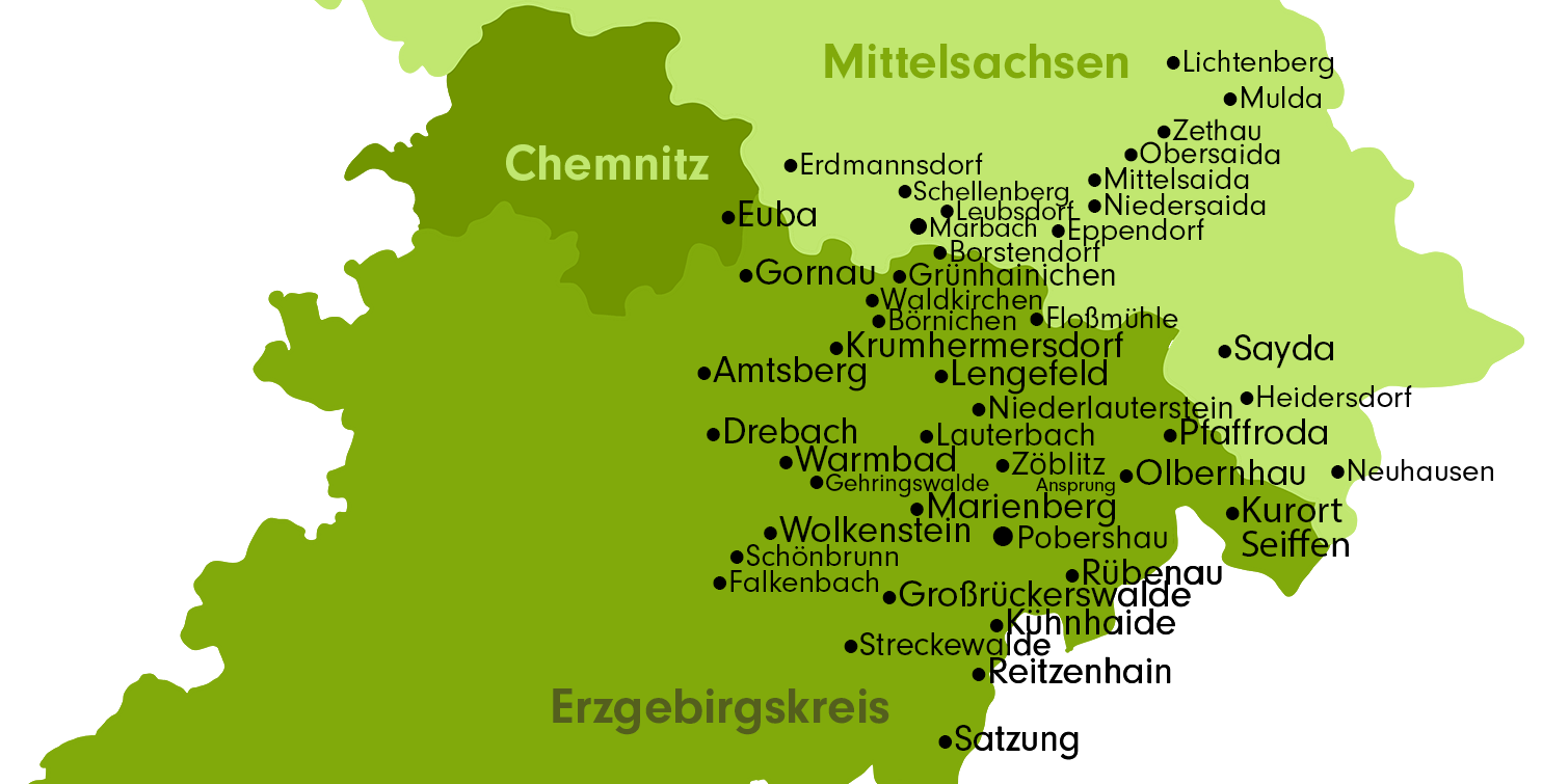 Karte Verfügbarkeit Erznet